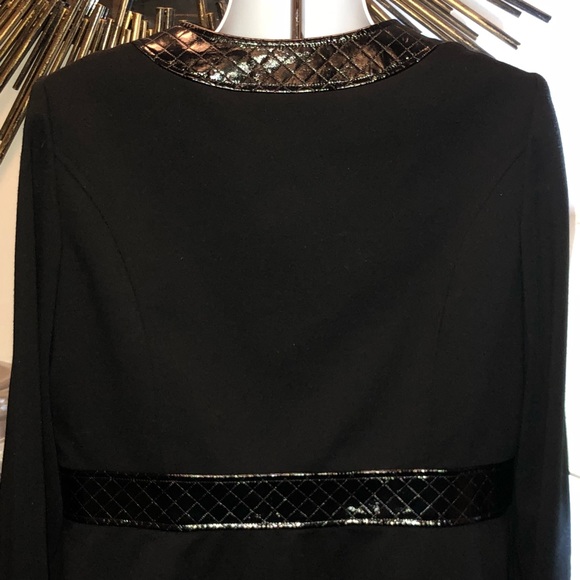 SOLD $95 Vesti croc embossed black blazer lined 16 - Picture 6 of 8